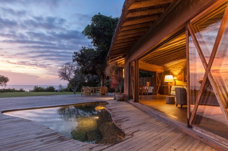 piscina da Casa África em Trancoso